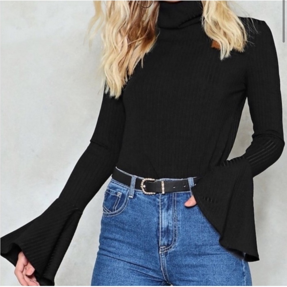 Nasty Gal - Flare to Dream Turtleneck Sweater - US size 6 / UK Size 10